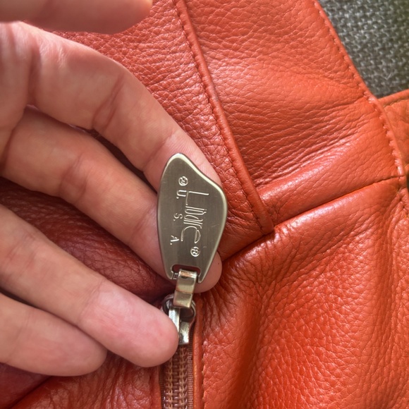 Libaire brick color leather purse - Picture 3 of 8